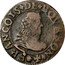 France Double Tournois Francis. 2nd Type 1613  FRANCOIS DE BOVRBON coin obverse