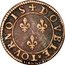 France Double Tournois (Francis 6th Type) DOVBLE TOVRNOIS coin reverse