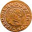 France Double Tournois (Frederic Henry 1st type) .FRED.HENR.D:G.PRIN.AVR. coin obverse