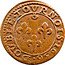 France Double Tournois (Frederic Henry 1st type) DOVBLE.TOVRNOIS.1636. coin reverse