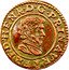 France Double Tournois (Frederic Henry 2nd type) FRED.HENR.D.G.PRIN.AVR coin obverse