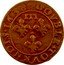 France Double Tournois (Gaston d'Orleans 13th Type) DOVBLE TOVRNOIS 1638 coin reverse