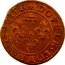 France Double Tournois Gaston d'Orleans 9th type 1635 R DOVBLE. TOVRNOIS 1635. R coin reverse