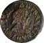 France Double Tournois Louis XIII La Rochelle Mint. 4th Type 1638 H LOVIS XIII R D FRAN ET NA H coin obverse