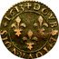 France Double Tournois Louis XIII. Lyon Mint. 2nd Type 1613 D DOVBLE TOVRNOIS 1613 coin reverse