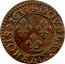 France Double Tournois (Louis XIII. Nantes Mint. 3rd Type) + DOVBLE.TOVRNOIS 1613 coin reverse