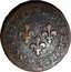 France Double Tournois (Louis XIII Poitiers Mint. 1st Type) DOVBLE TOVRNOIS 1618 G coin reverse
