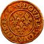 France Double Tournois Louis XIII Riom Mint. 2nd Type 1624 O DOVBLE. TOVRNOIS 1624 coin reverse