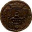 Netherlands 1/2 Duit (Elburg arms)  coin reverse