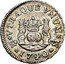 Mexico 1/2 Real Philip V 1740 MF KM# 65 VTRA QUE VNVM MO 1740 MO coin reverse