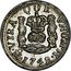 Mexico 1/2 Real Ferdinand VI 1748 M KM# 67.1 VTRA QUE VNVM MO 1748 M PLUS VLTR coin reverse