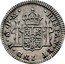 Mexico 1/2 Real Charles IV 1790 FM KM# 71 HISPAN ET IND R MO F M coin reverse