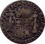 Mexico 1/2 Real Ferdinand VII. Zacatecas 1812 KM# 182 MONEDA PROVISIONAL DE ZACATECAS coin reverse