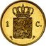Netherlands 1 Cent (Willem III Pattern) 1 C. coin reverse