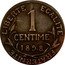France 1 Centime (Pattern Without Essai Words) LIBERTE EGALITE FRATERNITE 1 CENTIME 1898 coin reverse