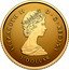 Canada 1 Dollar (45th Anniversary of Canada’s Gold Maple Leaf) ELIZABETH II D G REGINA 1 DOLLAR coin obverse