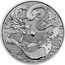 Australia 1 Dollar (Dragon and Koi) P WR coin reverse
