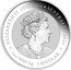 Australia 1 Dollar Green Dragon and Koi 2023 P JC ELIZABETH II 1952-2022 AUSTRALIA 2023 1 OZ 999 AG 1 DOLLAR coin obverse