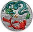 Australia 1 Dollar Green Dragon and Koi 2023 P P coin reverse