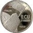 Italy 1 ECU 35th Anniversary of the European Economic Community. Piedfort 1992 Proof X# P1 ITALIA ECU D'ARGENTO 1992 coin obverse