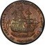USA 1 Penny (Rhode Island Ship Token) DE ADMIRALS FLAG VAN ADMIRAL HOWE 1779 coin obverse
