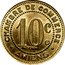 France 10 Centimes (Chambre de commerce - Amiens. Pattern) CHAMBRE DE COMMERCE 10C THEVENON AMIENS coin reverse
