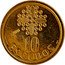 Portugal 10 Escudos (Coat of Arms Pattern) 10 ESCUDOS PROVA H. BATISTA INCM coin reverse