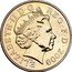 UK 10 Pence Crowned Lion. Mule 2009  Mule error ELIZABETH II D G REG F D 2009 IRB coin obverse