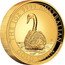 Australia 100 Dollars (Swan. High Relief) THE 1OZ 9999 AUSTRALIAN GOLD SWAN P AH coin reverse