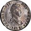 Mexico 2 Reales Ferdinand VII 1813 JJ KM# 93 FERDIN VII DEI GRATIA 1821 coin obverse