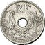 France 25 Centimes Pattern of Becker. 1st Type 1913  RF 25 CENTIMES coin obverse