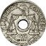 France 25 Centimes Pattern of Becker. 1st Type 1913  LIBERTE EGALITE FRATERNITE 1913 ESSAI coin reverse