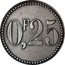 France 25 Centimes (Bethune - Pattern) 0F,25 coin reverse