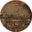 France 3 Centimes (Napoleon I) 3 CENTIMES L'AN 4. A coin reverse