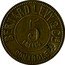 France 5 Francs (Lyon. Bernard Levy & Cie. Thin Flan) 5 FRANCS BERNARD LEVY & CIE- CONTROLE BL coin obverse