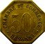 France 50 Centimes (Bayonne - Pattern) CHAMBRE DE COMMERCE 50C. J.BORY BAYONNE coin reverse