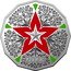 Australia 50 Cents Christmas Decoration. Festive Floral 2023 2023 LA coin reverse