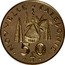 France 50 Francs Piedfort 1967  KM# P3 NOUVELLE CALÉDONIE 50 F coin reverse