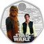 UK 50 Pence Han Solo and Chewbacca. 2023 Proof STAR WARS © & TM LUCASFILM LTD. coin reverse