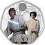 UK 50 Pence (Luke Skywalker and Princess Leia.) STAR WARS © & TM LUCASFILM LTD. coin reverse