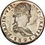 Mexico 8 Reales Ferdinand VII. Zacatecas 1821 RG KM# 111.5 FERDIN VII DEI GRATIA 1821 coin obverse