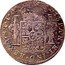 Mexico 8 Reales Countermarked Coinage. MC ND TH Host date 1809 KM# 200 HISPAN ET IND REX MO 8 R H J coin reverse