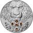 Niue 80 Dollars Czech Lion with Citrine Crystals 2023 CM Bullion ČESKÁ REPUBLIKA 1000G AG 999 coin reverse