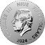 Niue Fifty Dollars Water Dragon 2024 ʟMㅈ CHARLES III NIUE FIFTY DOLLARS 2024 JC AG 999 coin obverse