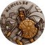 Niue Five Dollars Achilles 2023  Antiqued ACHILLES coin reverse