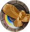 Niue Five Dollars Golden Owl 2023 ʟMㅈ THE GOLDEN OWL 530 600 650 420 470 coin reverse