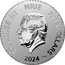 Niue Five Dollars Water Dragon 2024 ʟMㅈ CHARLES III NIUE FIVE DOLLARS 2024 JC AG 999 coin obverse