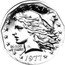 USA One Dollar (Liberty Head Dollar Design Trial Strike) LIBERTY IN GOD WE TRUST 1977 coin obverse