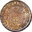 Mexico Real Philip V 1739 MF KM# 75.1 PHILIP V D G HISPAN ET IND REX M F I coin obverse