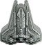 Niue Two Dollars Bo-Katan's Gauntlet Starfighter 2023  Antiqued  coin reverse